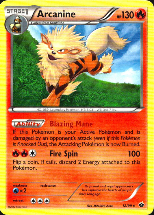 Arcanine 12/99 Rare Next Destinies Pokemon Near Mint