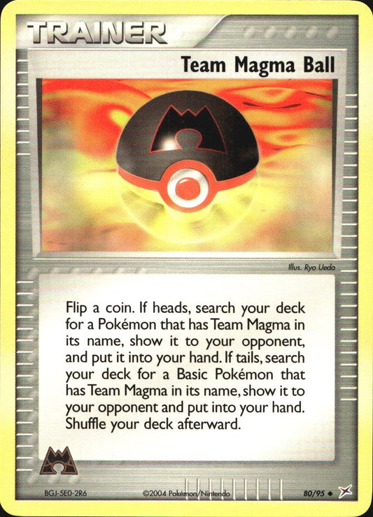 Team Magma Ball 80/95 Uncommon Team Magma vs Team Aqua Pokemon Near Mint