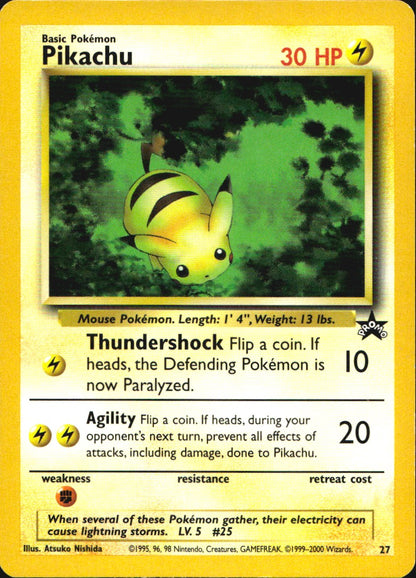 Pikachu 27 Promo Wizards Black Star Promos Pokemon Lightly Played