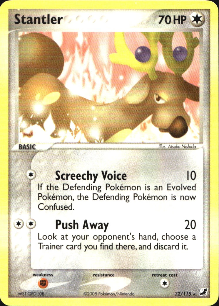 Stantler 32/115 Rare Unseen Forces Pokemon Near Mint