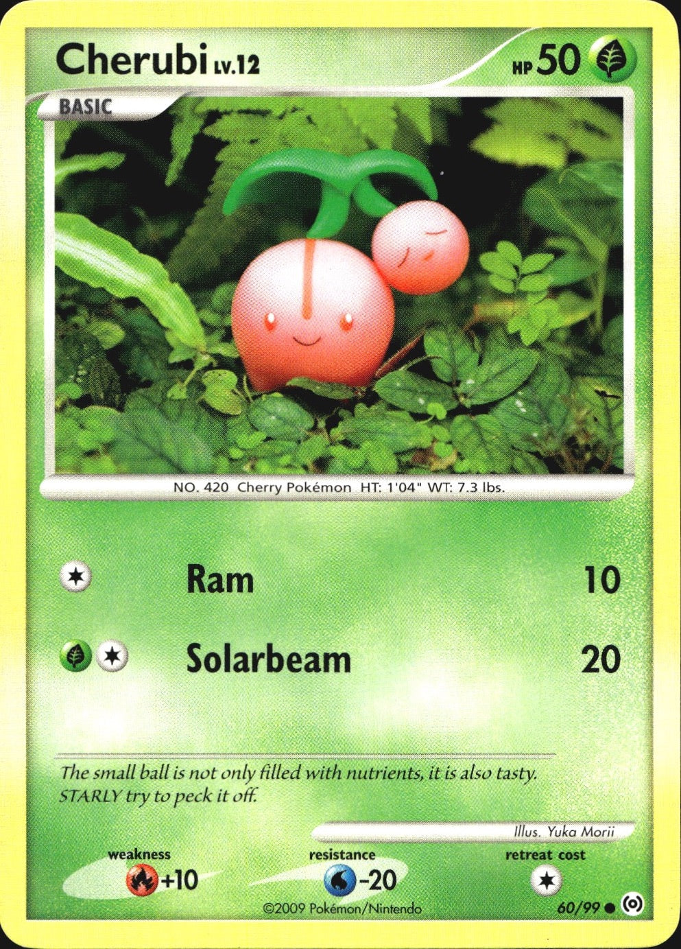 Cherubi 60/99 Common Arceus Pokemon Near Mint