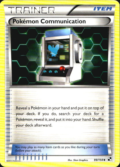 Pokemon Communication 99/114 Uncommon Black & White Pokemon Near Mint