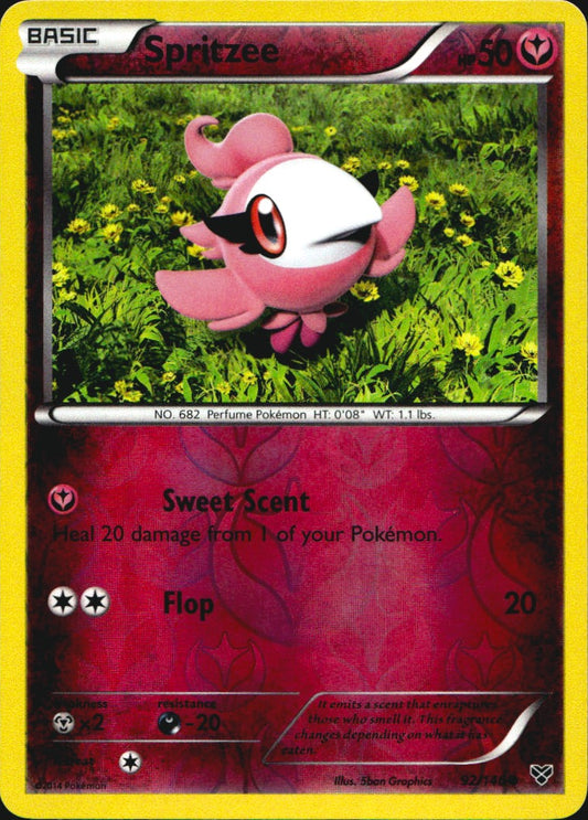 Spritzee 92/146 Common XY Pokemon Near Mint