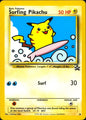 Surfing Pikachu 28 Promo Wizards Black Star Promos Pokemon Near Mint