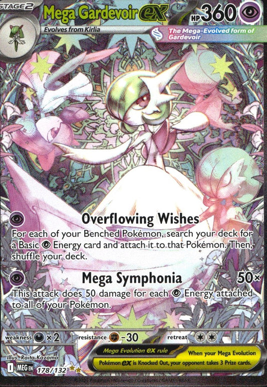 Mega Gardevoir ex 178/132 Special Illustration Rare Mega Evolution Pokemon NM