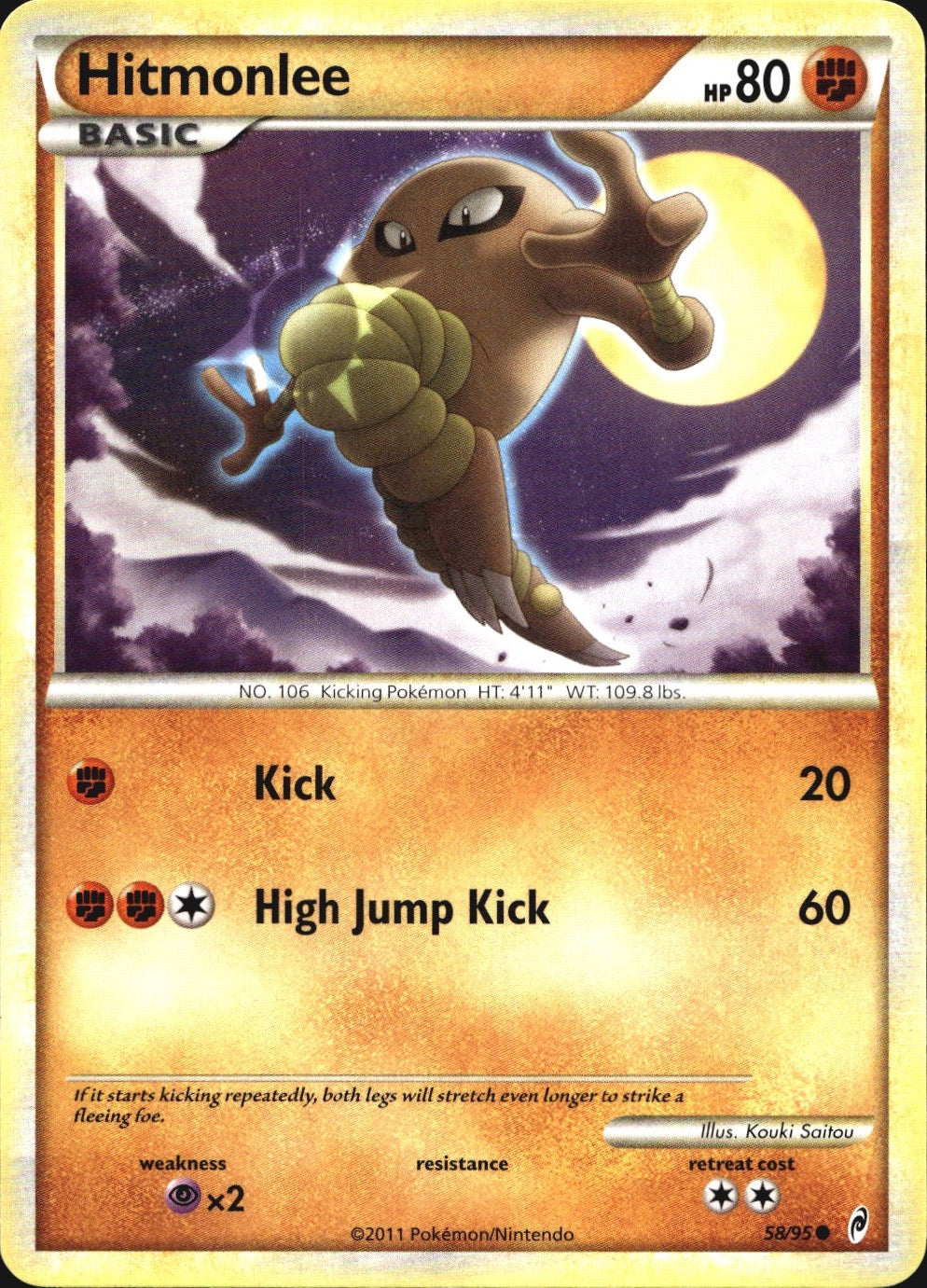 Hitmonlee 58/95 Common Call of Legends Pokemon Near Mint