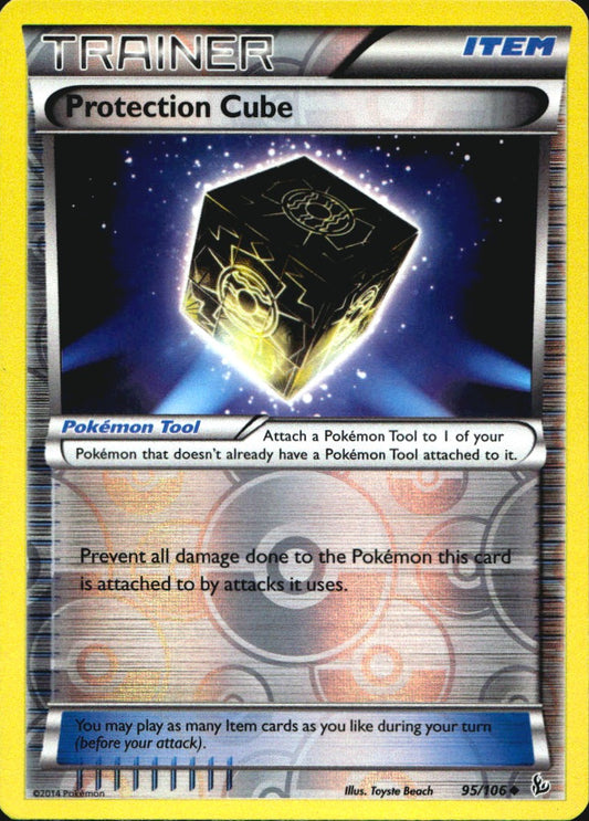 Protection Cube 95/106 Uncommon Flashfire Pokemon Reverse Holo Near Mint