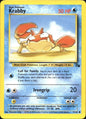 Krabby 51/62 Common Fossil Pokemon Near Mint