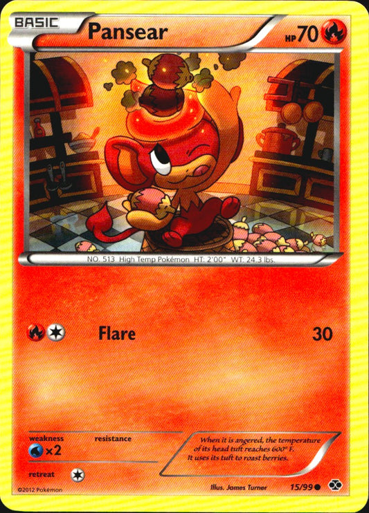 Pansear 15/99 Common Next Destinies Pokemon Near Mint