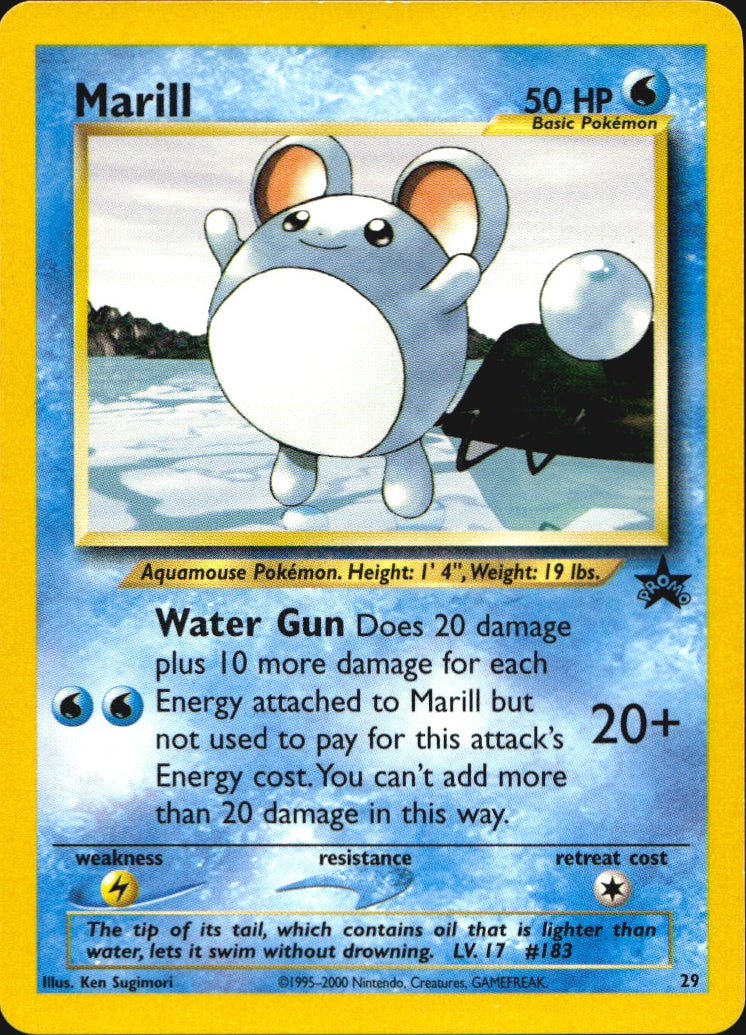 Marill 29 Promo Wizards Black Star Promos Pokemon Lightly Played