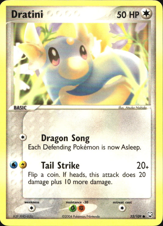 Dratini 53/109 Common Team Rocket Returns Pokemon Near Mint