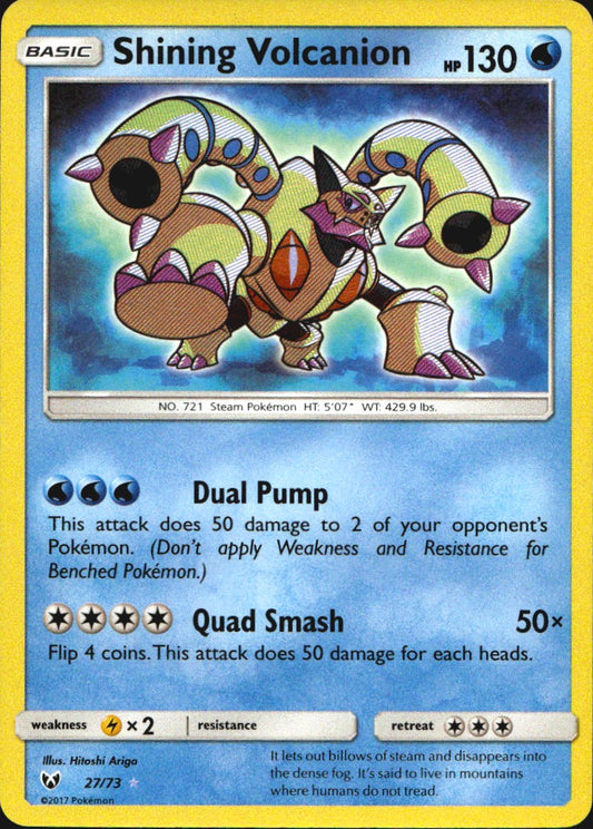 Shining Volcanion 27/73 Rare Shining Shining Legends Near Mint