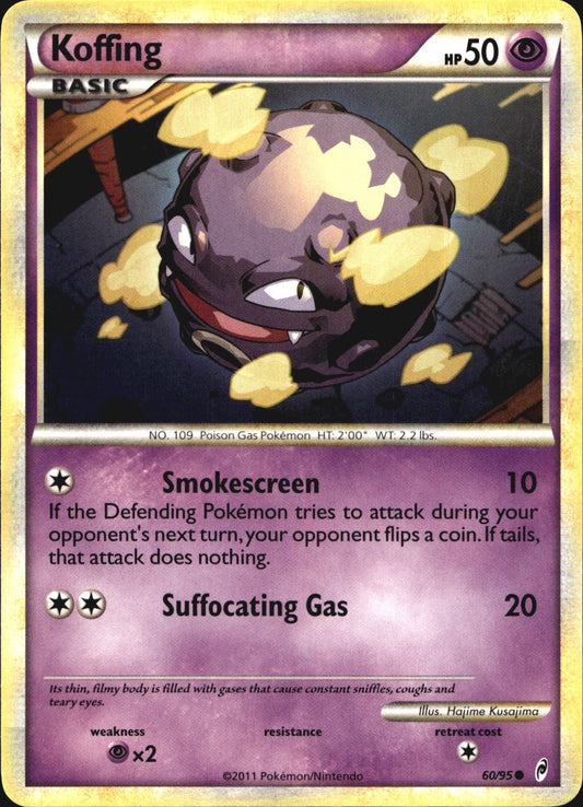 Koffing 60/95 Common Call of Legends Pokemon Near Mint