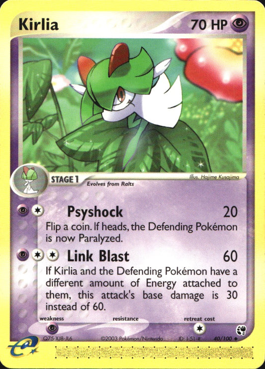 Kirlia 40/100 Uncommon Sandstorm Pokemon Near Mint