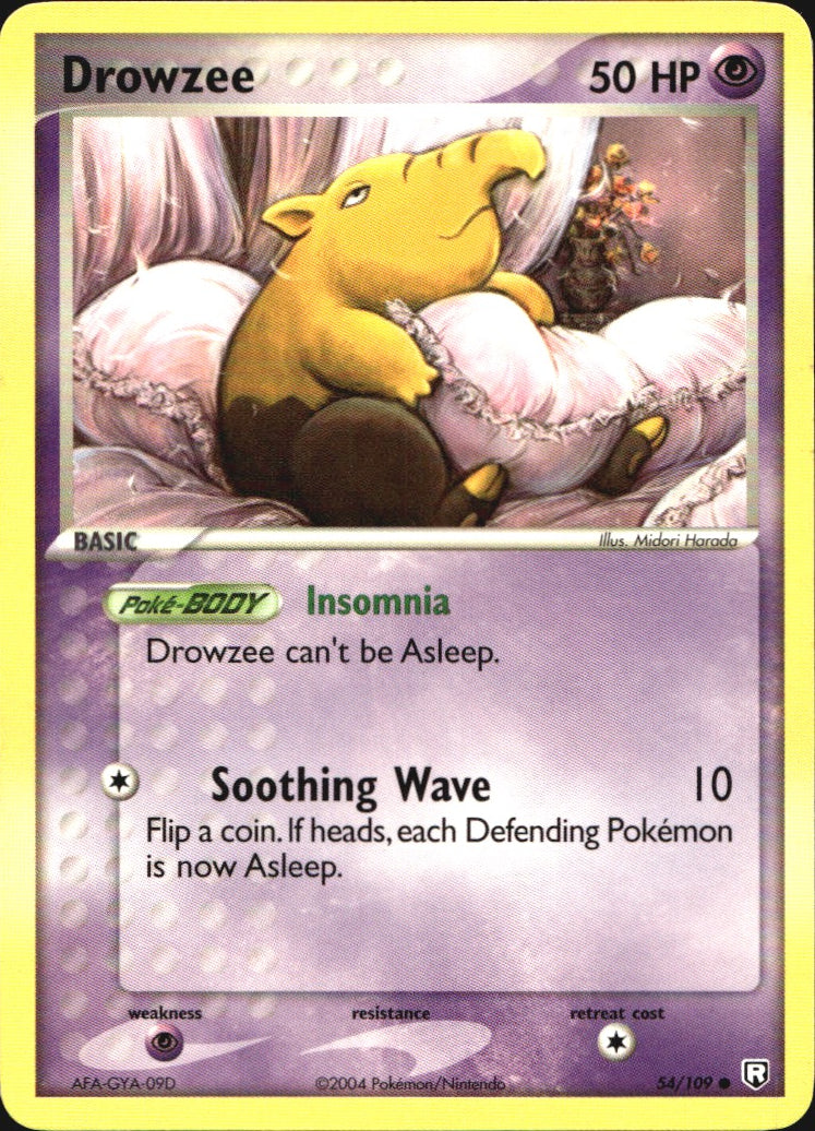 Drowzee 54/109 Common Team Rocket Returns Pokemon Near Mint