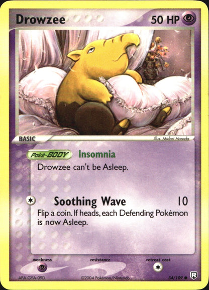 Drowzee 54/109 Common Team Rocket Returns Pokemon Near Mint