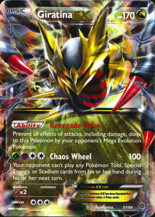 Giratina EX 57/98 Holo Rare EX Ancient Origins Pokemon Near Mint