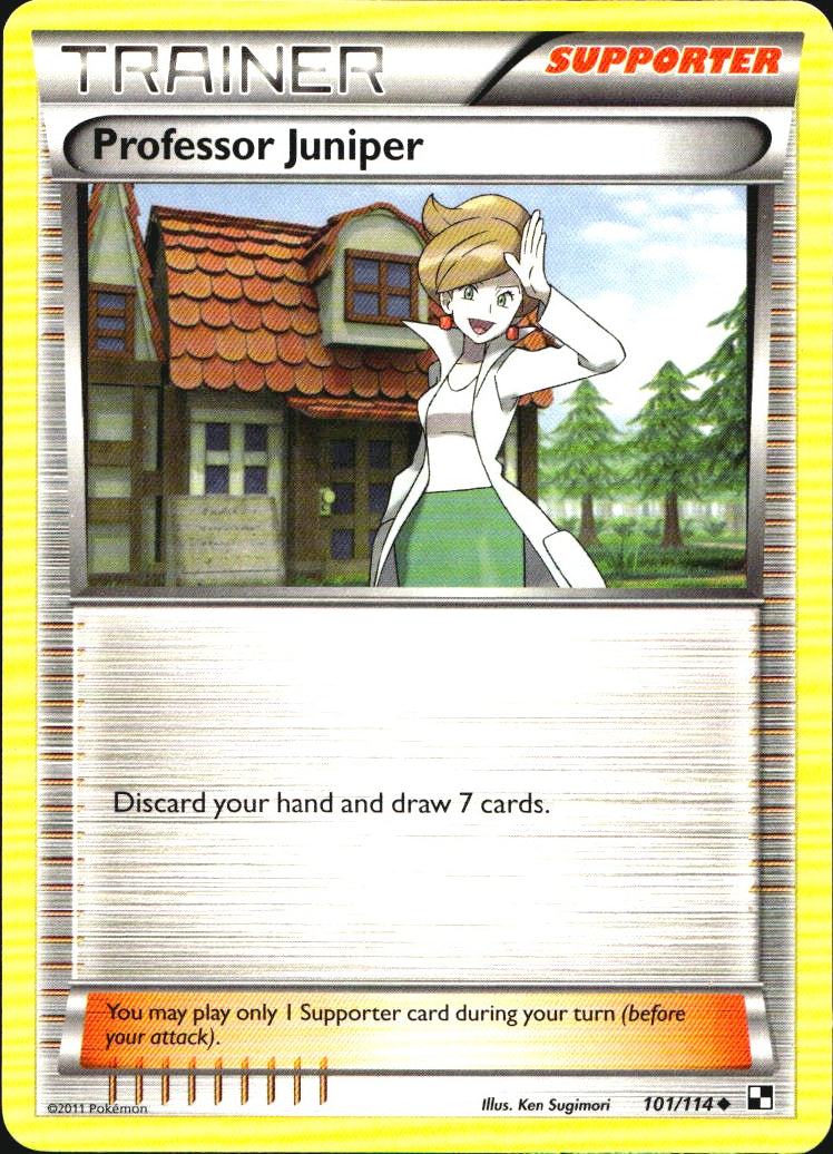 Professor Juniper 101/114 Uncommon Black & White Pokemon Near Mint