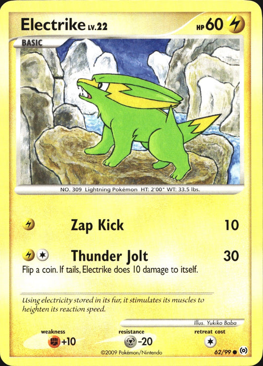 Electrike 62/99 Common Arceus Pokemon Near Mint