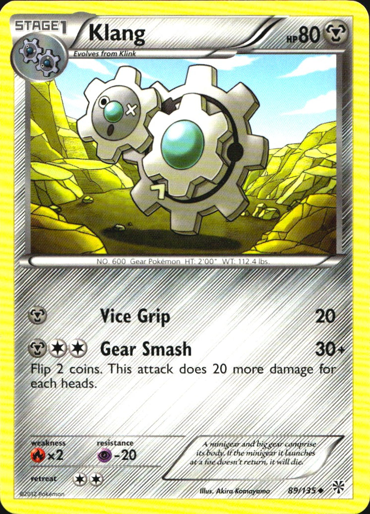 Klang 89/135 Uncommon Plasma Storm Pokemon Near Mint