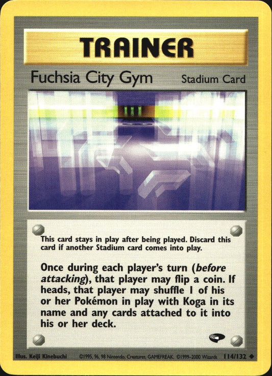 Fuchsia City Gym 114/132 Uncommon Gym Challenge Pokemon Near Mint
