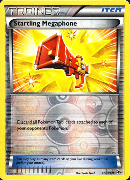 Startling Megaphone 97/106 Uncommon Flashfire Pokemon Reverse Holo Near Mint