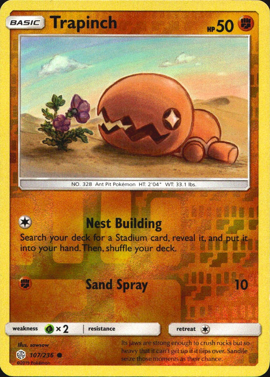 Trapinch 107/236 Common Cosmic Eclipse Pokemon Near Mint