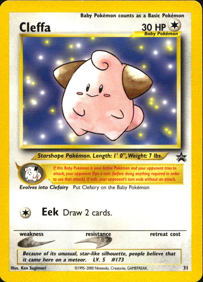 Cleffa 31 Promo Wizards Black Star Promos Pokemon Near Mint