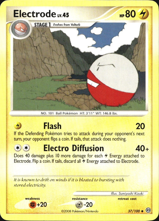 Electrode 37/100 Uncommon Stormfront Pokemon Near Mint