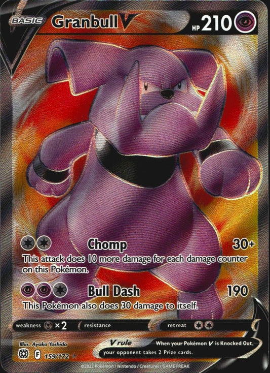 Granbull V 159/172 Rare Ultra Brilliant Stars Pokemon Near Mint