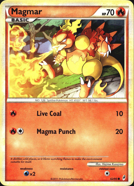 Magmar 62/95 Common Call of Legends Pokemon Near Mint
