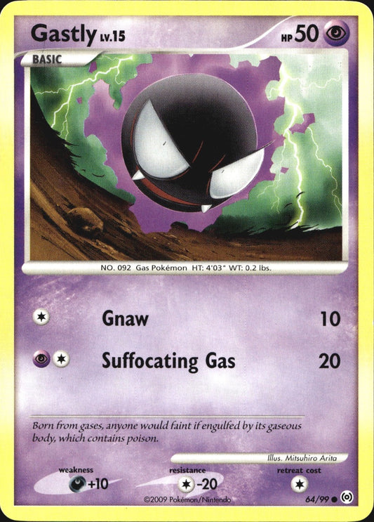 Gastly 64/99 Common Arceus Pokemon Near Mint