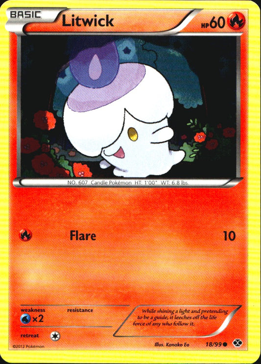 Litwick 18/99 Common Next Destinies Pokemon Near Mint