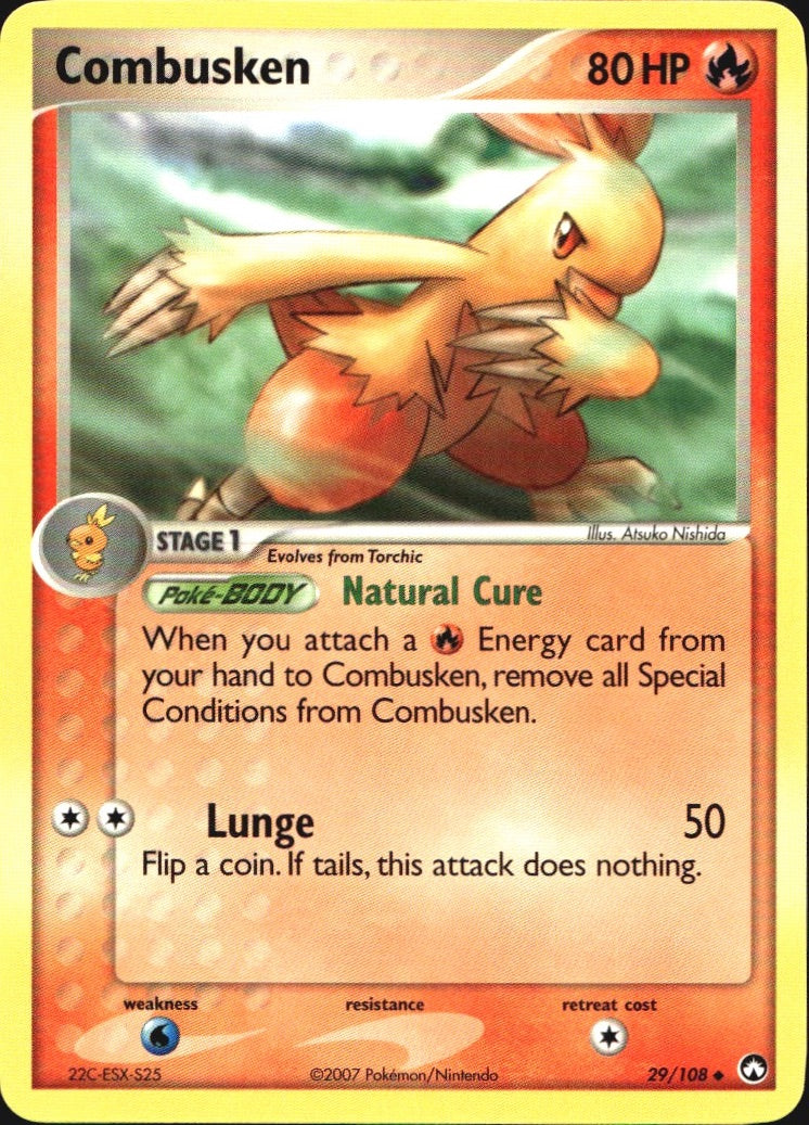 Combusken 29/108 Uncommon Power Keepers Pokemon Near Mint