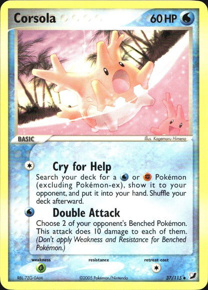 Corsola 37/115 Uncommon Unseen Forces Pokemon Near Mint