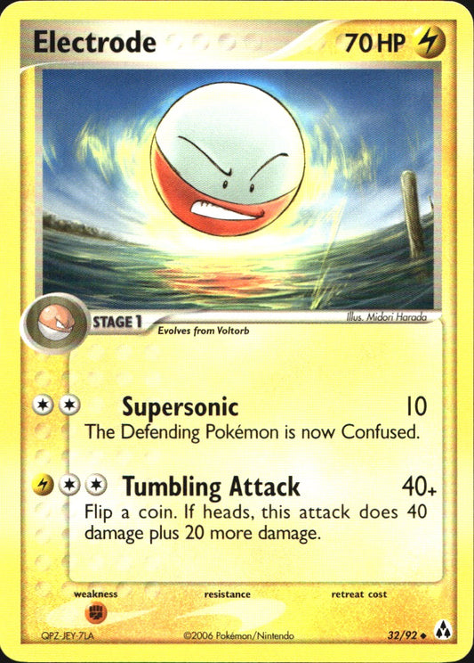 Electrode 32/92 Uncommon Legend Maker Pokemon Near Mint