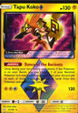 Tapu Koko ◇ 51/181 Rare Prism Star Team Up Pokemon Near Mint