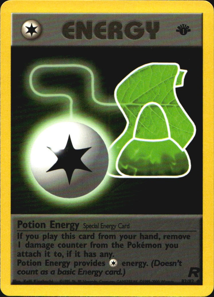 Potion Energy 82/82 Uncommon Team Rocket Pokemon 1st Edition Near Mint