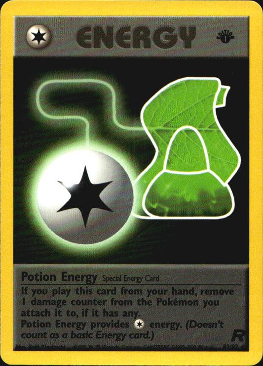 Potion Energy 82/82 Uncommon Team Rocket Pokemon 1st Edition Near Mint