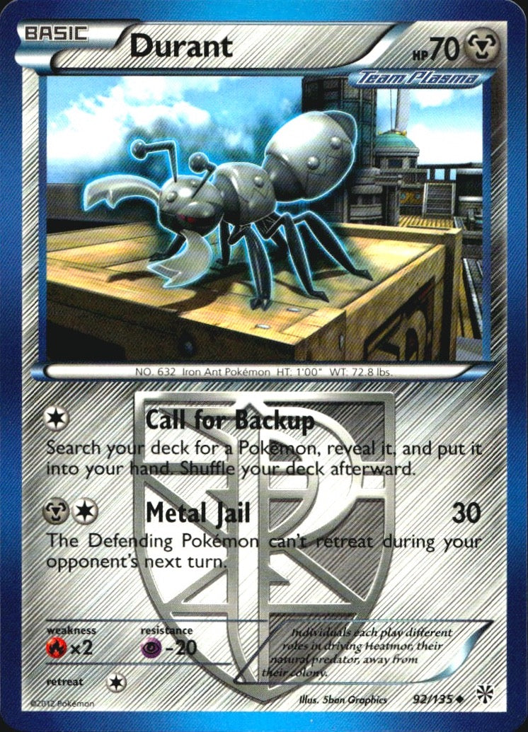Durant 92/135 Uncommon Plasma Storm Pokemon Near Mint