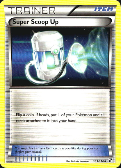 Super Scoop Up 103/114 Uncommon Black & White Pokemon Near Mint