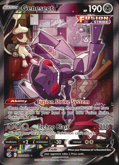 Genesect V 255/264 Rare Ultra Fusion Strike Pokemon Near Mint