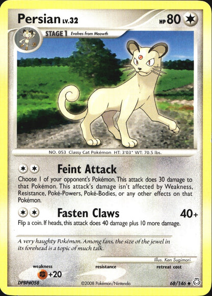 Persian 68/146 Uncommon Legends Awakened Pokemon Near Mint