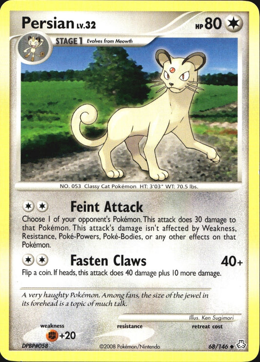 Persian 68/146 Uncommon Legends Awakened Pokemon Near Mint