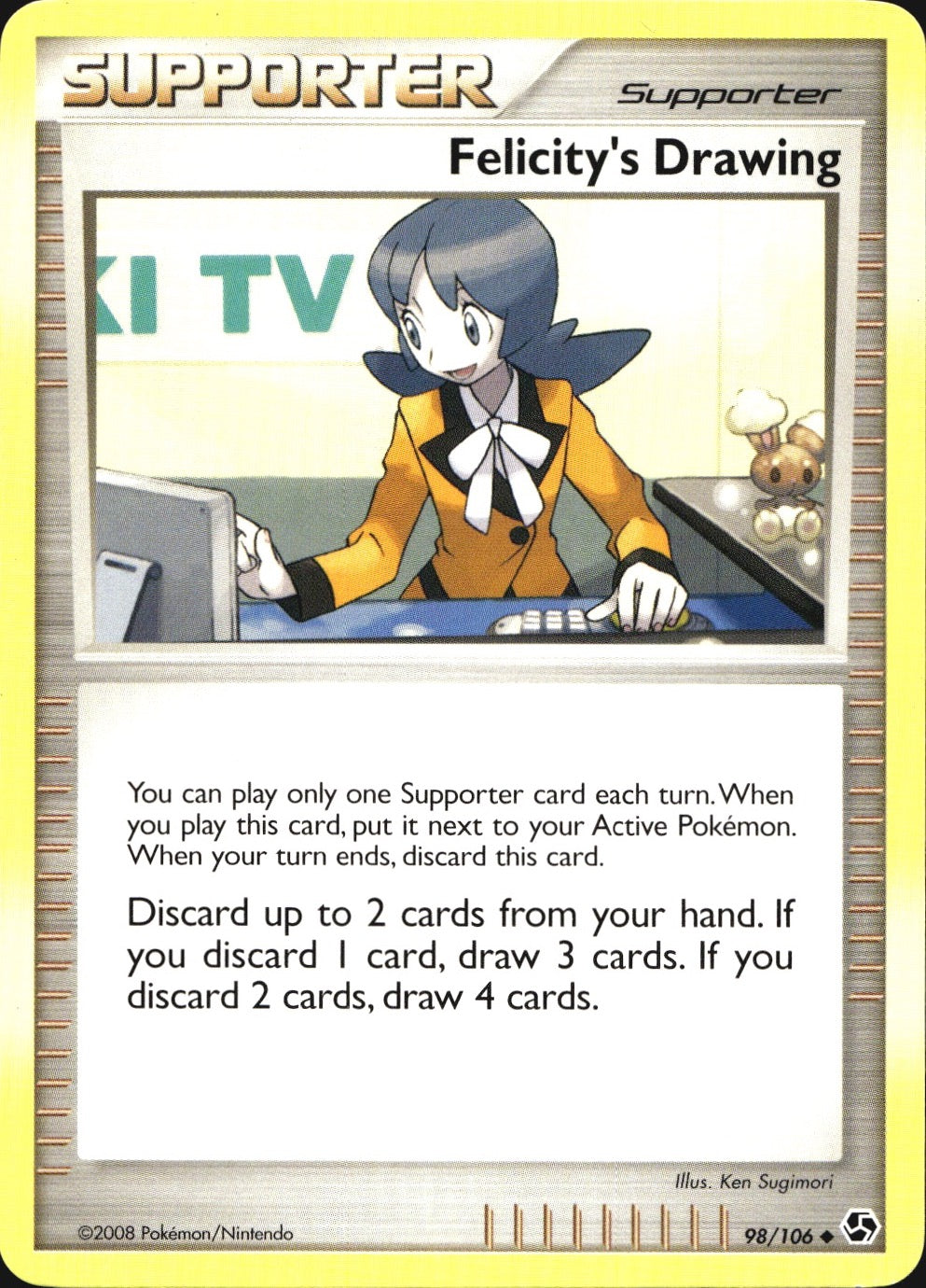 Felicity's Drawing 98/106 Uncommon Great Encounters Pokemon Near Mint