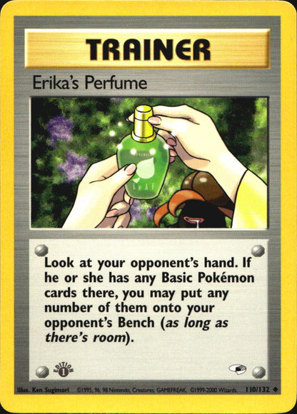 Erika's Perfume 110/132 Uncommon Gym Heroes Pokemon 1st Edition Near Mint