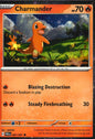 Charmander 007/091 Cosmos Holo Common Paldean Fates Pokemon Near Mint