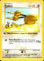 Doduo 48/102 Common Base Set Shadowless Pokemon 1st Edition Moderately Played