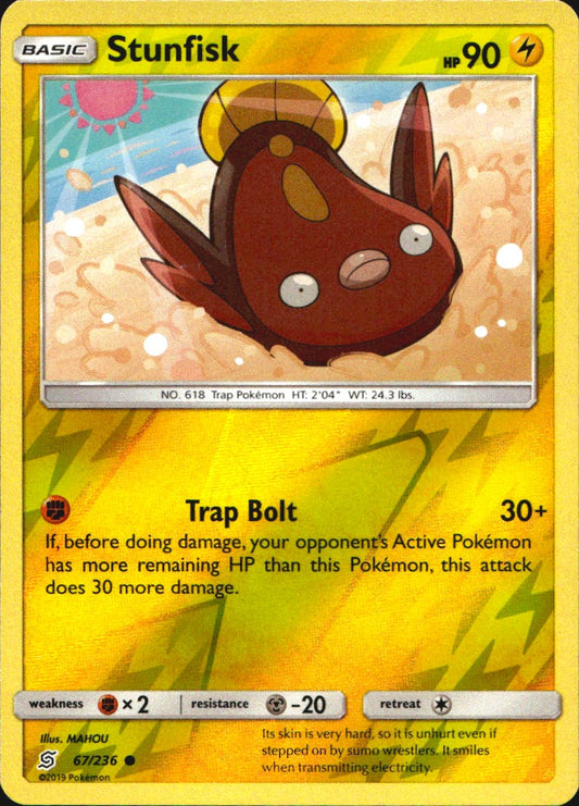 Stunfisk 67/236 Common Unified Minds Pokemon Near Mint