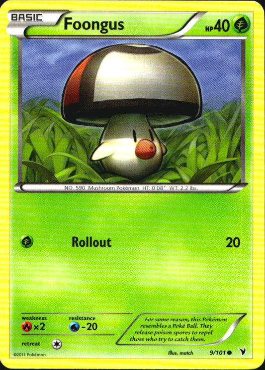 Foongus 9/101 Common Noble Victories Pokemon Near Mint